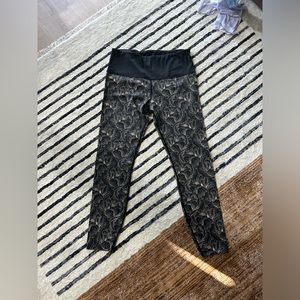 Varley floral pink black legging large